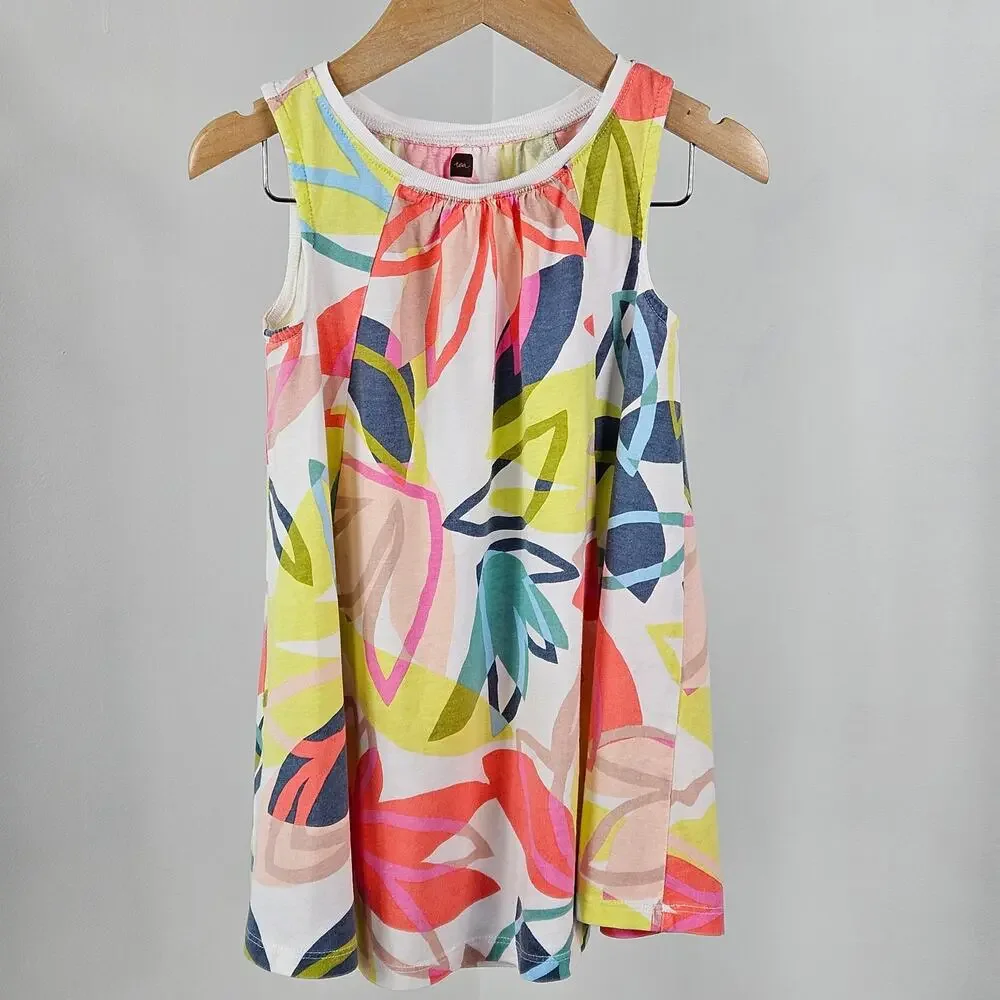 Girl's Denim and Floral Print Spring Summer Dress Bundle Set Size 3 | MINOR FLAW